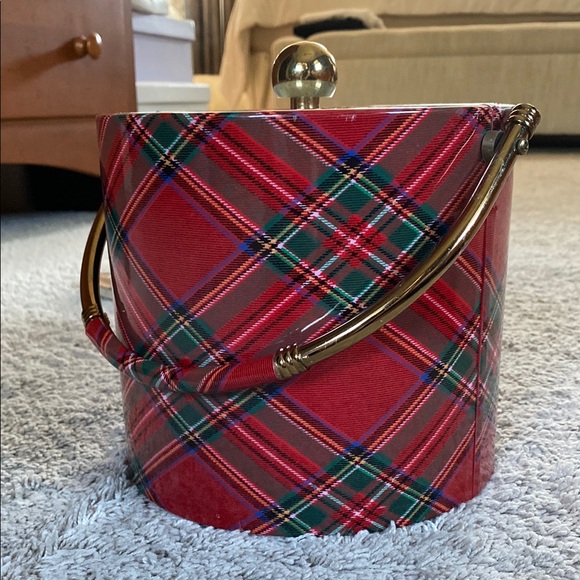 Shelton Ware Other - Vintage Shelton Ware Red and Green plaid ice Bucket